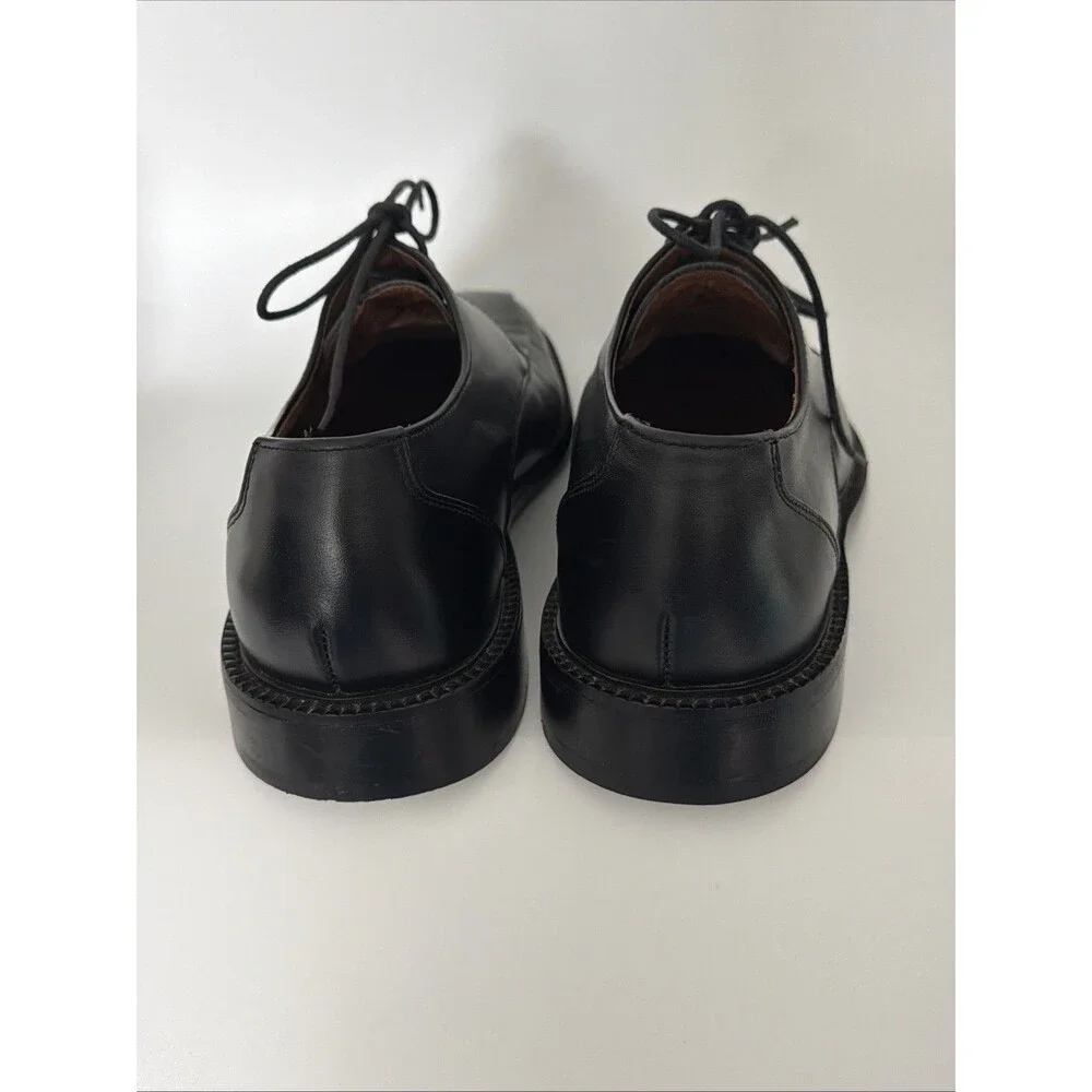 Bacco Bucci Italialian Leather Dress Shoes Oxford Black Mens Sz 10 Tie Formal